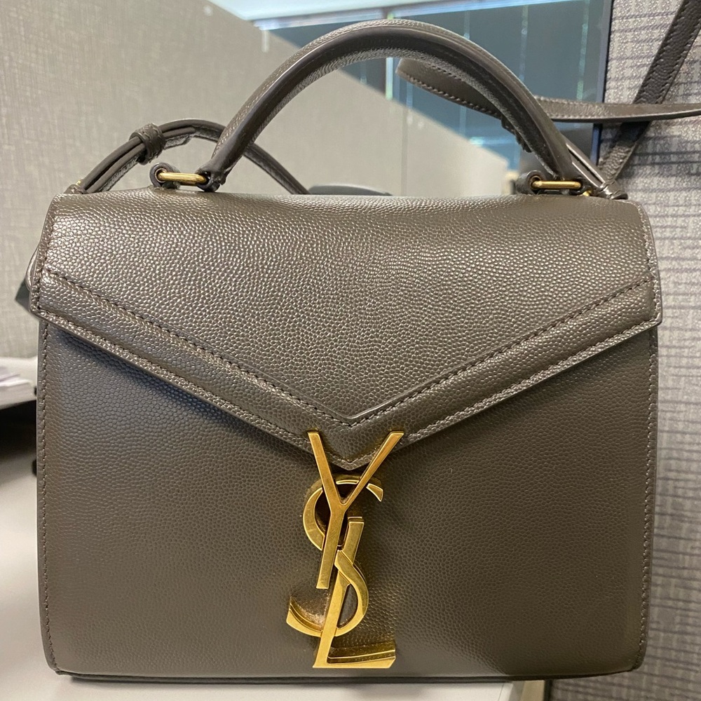 Authentic YSL Cassandra mini bag in gray